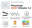 ZONT Climatic 1.2 Погодозависимый автоматический GSM / Wi-Fi регулятор (1 ГВС + 2 прямых/смесительных) с доставкой в Якутск